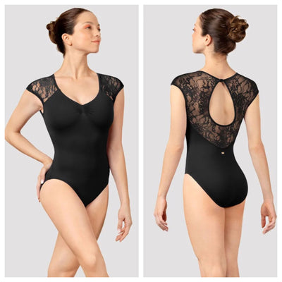 Mirella - Ladies Majesty Cap Sleeve Leotard - Ladies (M5108LM-BLK) - Black