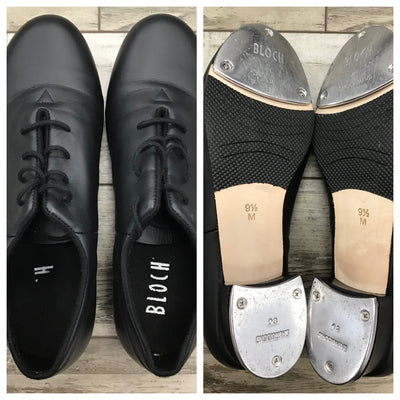 Bloch - Audeo Jazz Tap Leather Shoes - Adult (S0381L) - Black - Final Sale