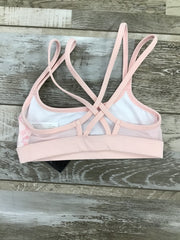 Bloch - Printed X Back Crop Top - Child (FT5023C) - Pink Final Sale