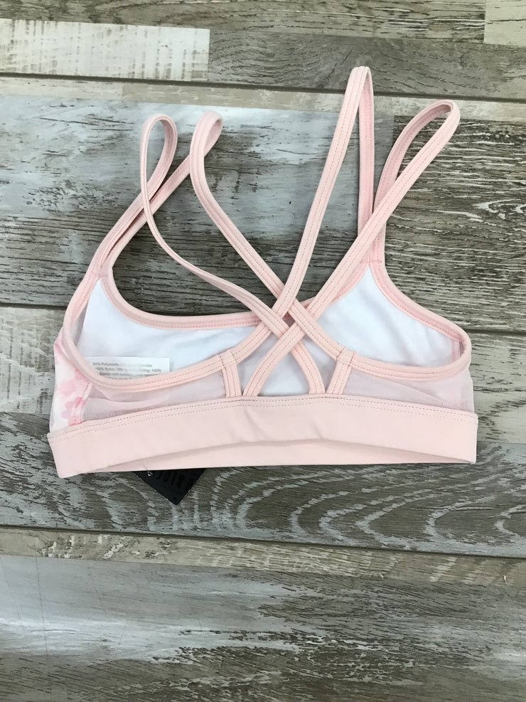 Bloch - Printed X Back Crop Top - Child (FT5023C) - Pink Final Sale