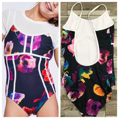 Jo + Jax - Triple Threat Leotard - Child/Adult (TTL) - Poppy/White Final Sale