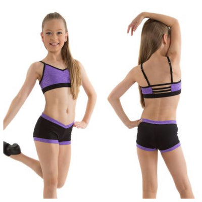 Energetiks - Sophia Crop Top - Child/Adult (CC116-PPR/AC116-PPR) - Party Purple - Final Sale