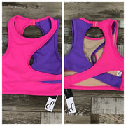 Danz N Motion - Lulu Top - Child (25300C) - Neon Pink/Bright Lavender