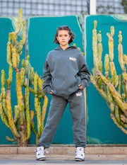 Oh La La Dancewear - The Epic Hoodie - Child (OLL383-GBC) - Goblin Blue/ Cloud Dancer