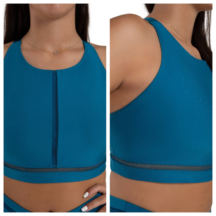 Capezio - Coastal Bloom Oceanic Bra - Adult (12272W) - Turkish Tile