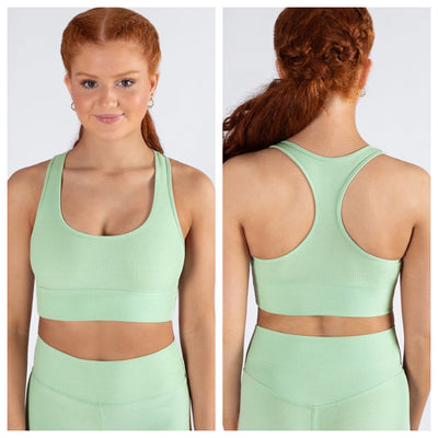 Energetiks - Eve Rib Crop - Adult (IC142RIB-GAP) - Green Apple