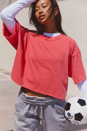 Free People - Inspire Tee - Adult (OB2151720-6081) - Victory Red