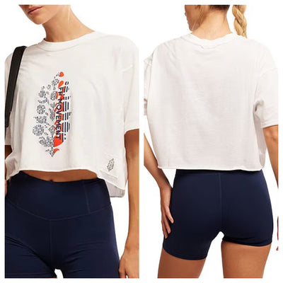 Free People - Inspire Tee Logo - Adult (OB2168470-1027) - White Combo