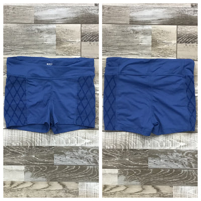 Bloch - Diamond Mesh Flock Mesh Short - Adult (FR5048) - Imperial Blue - Final Sale