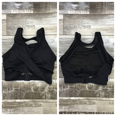 Danz N Motion - Twist Front Mesh Top - Adult (19300A) - Black - Final Sale