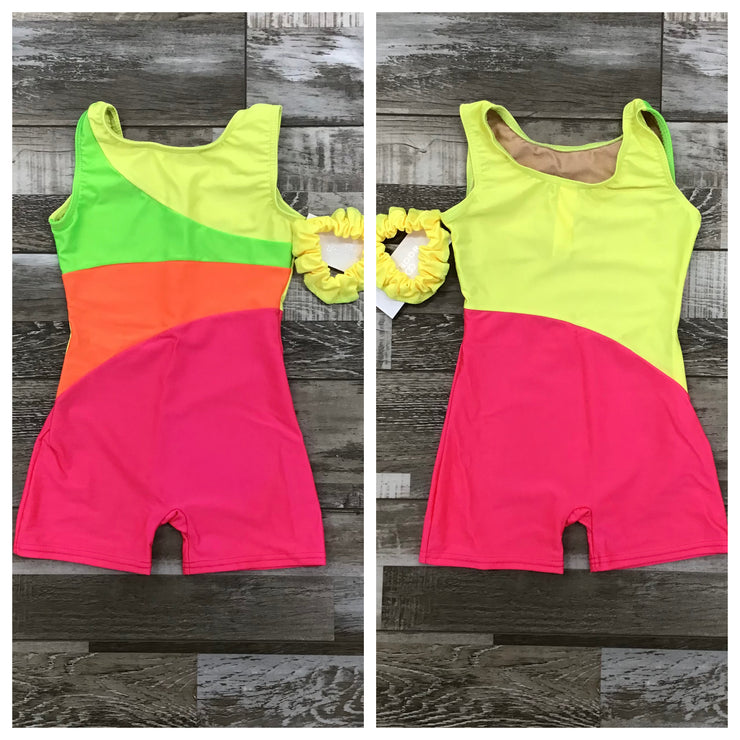 Mondor - Sleeveless Unitard - Child (7811) - Goji