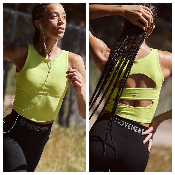 Free People Movement - Unwind Cami - Adult (OB2103491-7952) - Sun Yellow/Highlighter Yellow