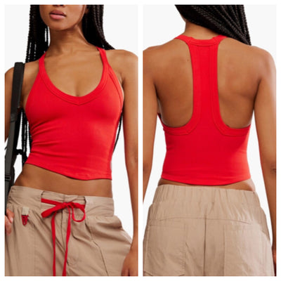 Free People Movement - All Clear V Neck Cami - Adult (OB2109684-6921) - Victory Red