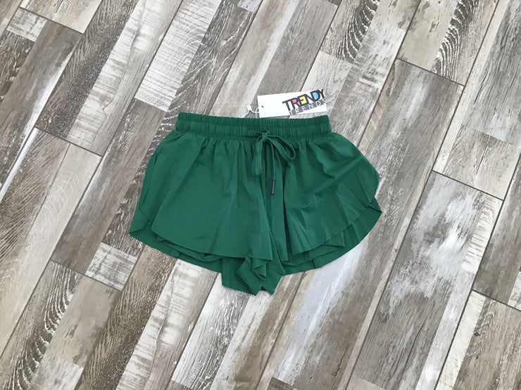 Trendy Trends - Flutter Shorts - Child (723SK) - Dark Green