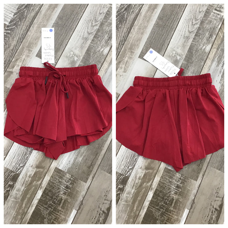 Trendy Trends - Flutter Shorts - Child (723SK) - Burgundy