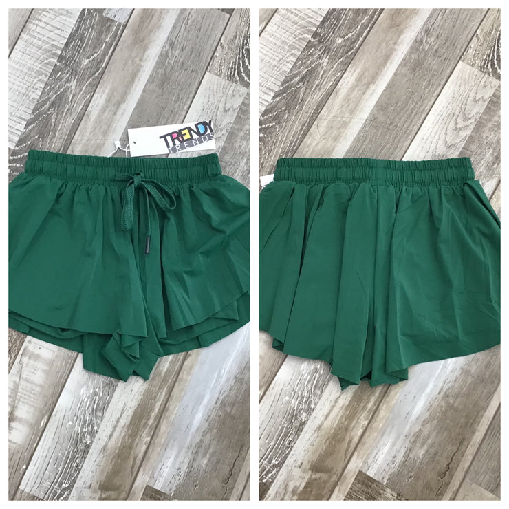 Trendy Trends - Flutter Shorts - Child (723SK) - Dark Green