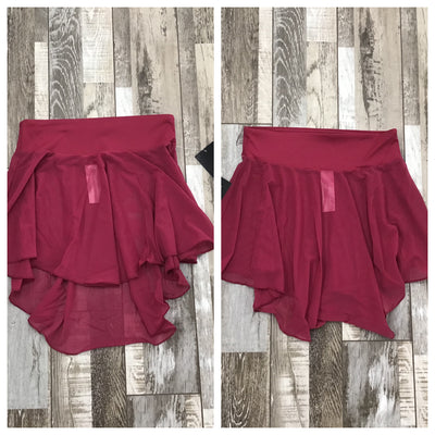 Bloch - Mesh Skirt - Adult (R10006) - Plum Berry