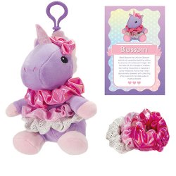 Dasha Designs - Scrunch Bunch Unicorn Plush Bag Tag (6358)