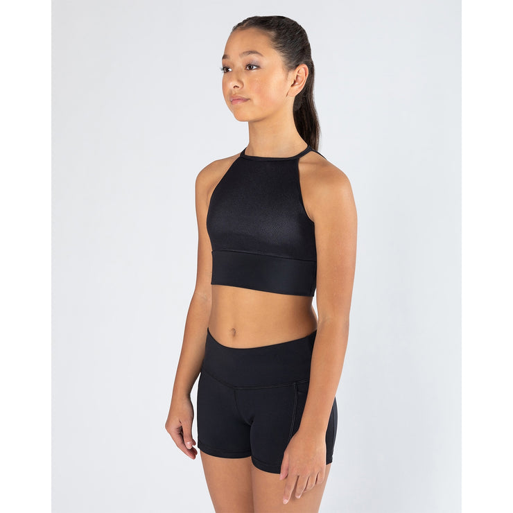 Energetiks - Tora Crop Top - Child (ICC146MF-BLK) - Black