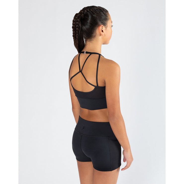 Energetiks - Tora Crop Top - Child (ICC146MF-BLK) - Black