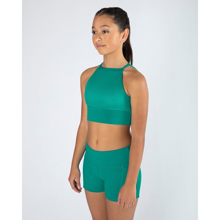Energetiks - Tora Crop Top - Child (ICC146MF-VBG) - Vibrant Green
