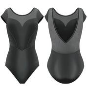 Danse De Paris - Mirabelle Leotard - Adult (L0023L) - Ebony Mesh