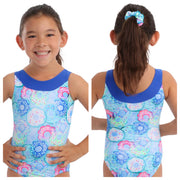 Snowflake Designs - Sprinkles Gymnastics Leotard- Child (SPRIBLUCONF) - Blue