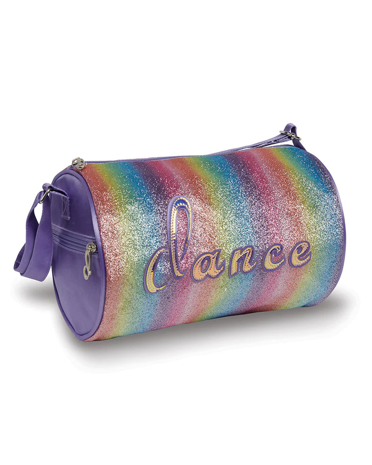 Danz N Motion - Rainbow Glitter Dance Duffle (B20518) - Purple