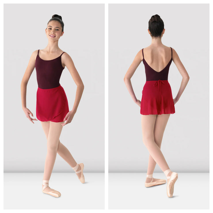 Mirella - Georgette Wrap Skirt - Adult (MS12) - Garnet