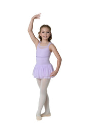 Danz N Motion - Kids Bria Ruffle Strap Camisole Dress - Child (22203C) - Lavender