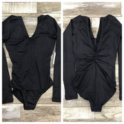 So Danca - Ruth Long Sleeve Leotard with Low Back - Child/Adult (SL118/SL117) - Black