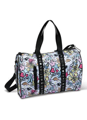 Danz N Motion - Stars and Flowers Duffel (B23503) - Multi Colored