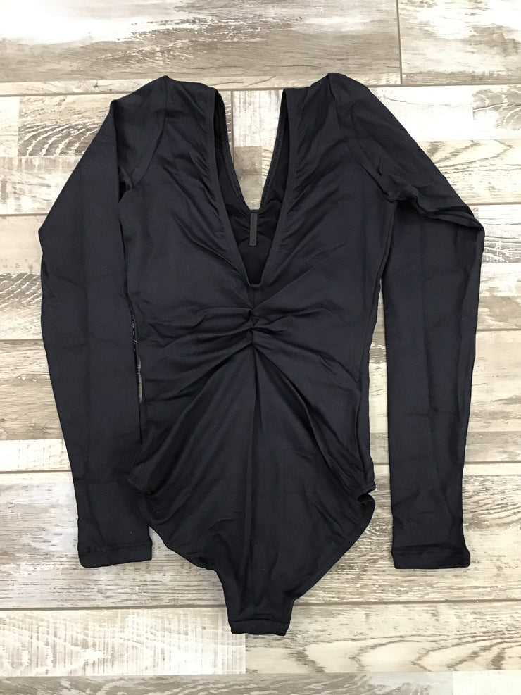 So Danca - Ruth Long Sleeve Leotard with Low Back - Child/Adult (SL118/SL117) - Black