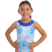 Snowflake Designs - Sprinkles Gymnastics Leotard- Child (SPRIBLUCONF) - Blue