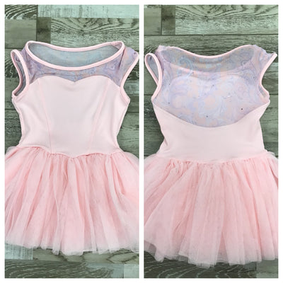 Mirella - Scoop Neck Cap Sleeve Tutu Leotard - Child (M1557C) - Pink