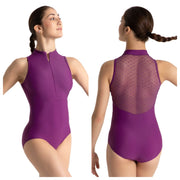 Capezio - Spot On Adults Zip Front Leotard - Adult (12002W) - Plum