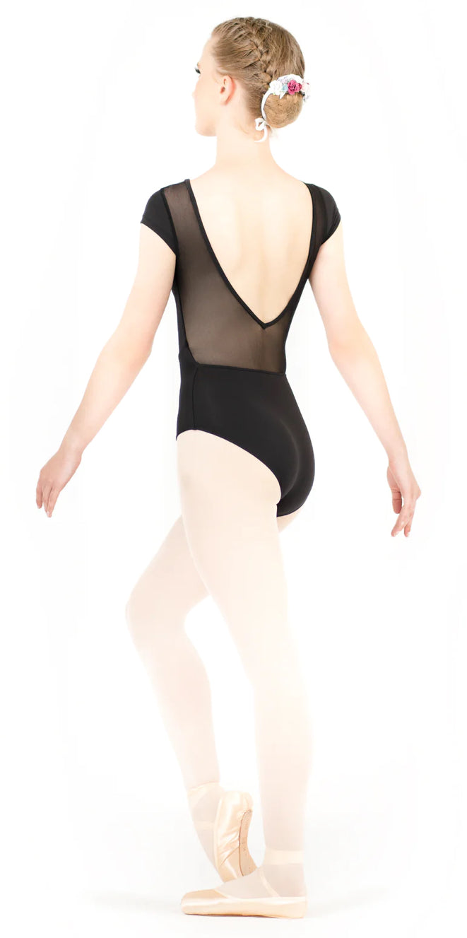 Danse De Paris - Mirabelle Leotard - Adult (L0023L) - Ebony Mesh