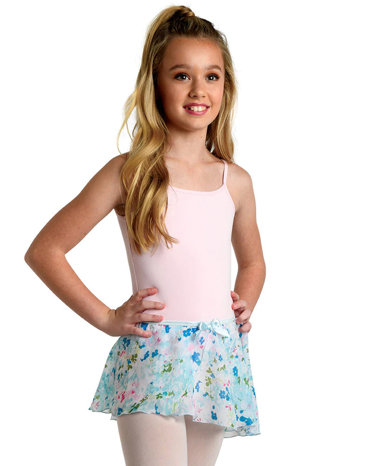 Danz N Motion - Pastel Flowers Skirt - Child (2605C) - Blue