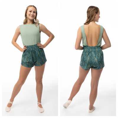 Suffolk - Spring Square Back Short Romper - Adult (6011A) - Sage - Final Sale