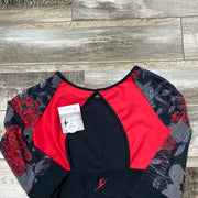 Energetiks - Astrid 3/4 Sleeve Crop - Adult (IAC131VA2-) Burnt Scarlet - Final Sale
