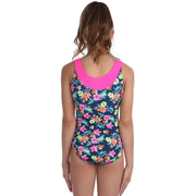 Snowflake Designs - Aloha Girls Gymnastics Leotard- Child (ALOHBLU) - Floral