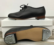 Steven’s Clogging Supplies - Ms. Stomper Clogging Shoes - Ladies (507-WITH BUCK TAPS ATTACHED) - Black/White