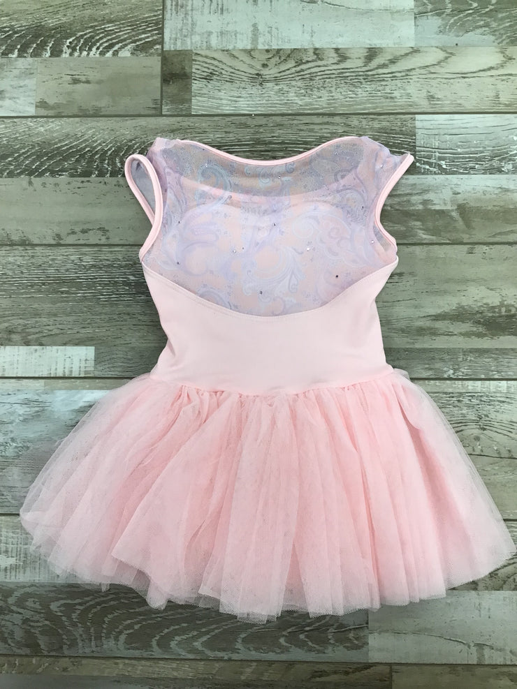 Mirella - Scoop Neck Cap Sleeve Tutu Leotard - Child (M1557C) - Pink