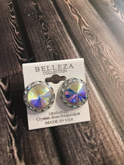 Belleza Collection - Swarovski Crystals Pierced Earrings - 20MM - XL