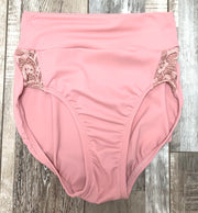 Body Wrappers - Romantic Lace High-Waist Brief - Adult (P1103) - Dark Rose - Final Sale