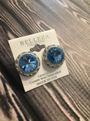 Belleza Collection - Swarovski Crystals Pierced Earrings - 20MM - XL