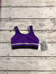 Capezio - Stick The Landing Bra Top - Child (11067C) - Purple Final Sale
