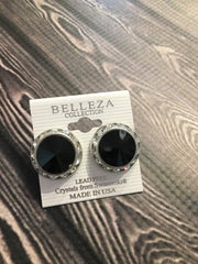 Belleza Collection - Swarovski Crystals Pierced Earrings - 20MM - XL