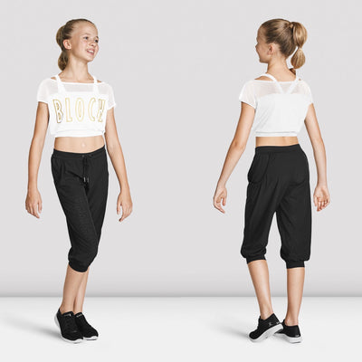 Bloch - Logo Crop Tee - Child (FT5219C) - White