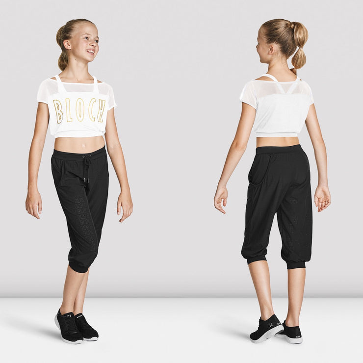 Bloch - Logo Crop Tee - Child (FT5219C) - White